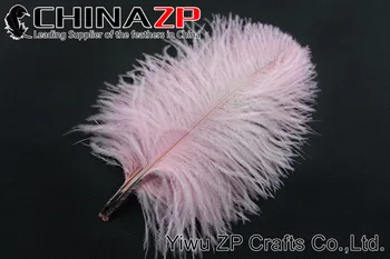 CHINAZP Dimensiune 25-30cm( 10-12 țoli) 100buc/lot Selecționat de cea mai bună Calitate de culoare Roz Vopsit Penaj Pene de Strut