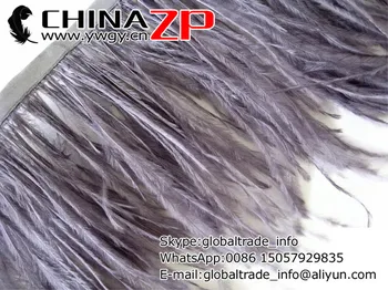 CHINAZP Yiwu ZP Crafts Co., Ltd 2yards/culoare/lot de Bună Calitate, Vopsite Gri Pene de Strut Tapiterie
