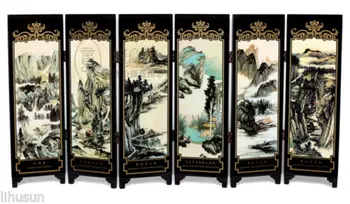 Chineză Boutique collection, articole Lac pictura frumusetea ecran de pliere - poveste de Dragoste
