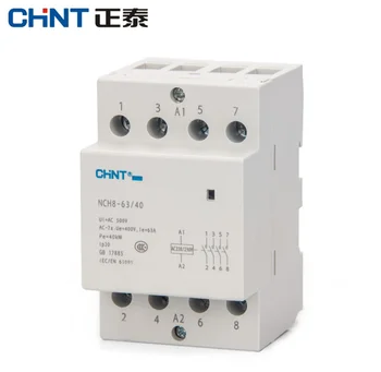 CHNT CHINT NCH8-63 Modular AC de uz casnic 220V Contactor 230V AC 50/60HZ 63A 1NO 1NC 2NO 2NC