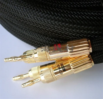Choseal LA-5101 6N OCC Audiofil HIFI Cablu Difuzor placat cu aur 24K banana plug de nivel superior Cablu Difuzor de Top de clasă cablu 2,5 m