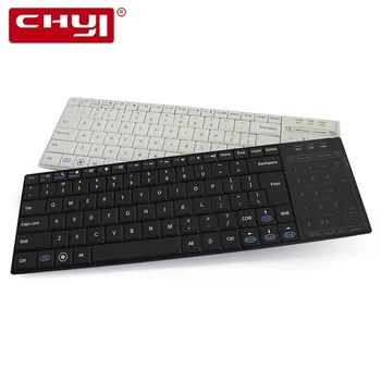CHYI Reale Bluetooth 3.0 RF Tastatura Wireless Cu Touchpad mouse Ultra Slim Mini Touch Pad Pentru PC, Smart TV IPTV Android TV