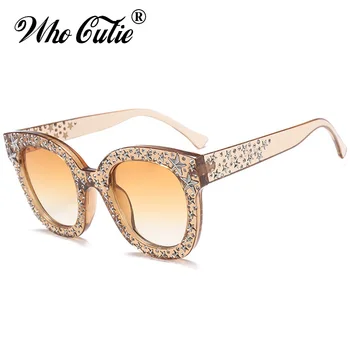 CINE CUTIE 2018 Pentagrama Impodobita Pătrat Roz ochelari de Soare pentru Femei Brand Designer de Epocă de sex Feminin de Ochelari de Soare Retro Nuante OM523