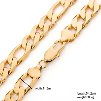 Clasic de înaltă-lustruit șarpe lanț de alamă placate cu om colier magazin de aur același stil de bijuterii de înaltă calitate, nu se decoloreaza