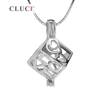 CLUCI DRAGOSTEA forma de cub bijuterii fine 925 sterling de argint colier pandantiv colivie farmece Manual de montaj