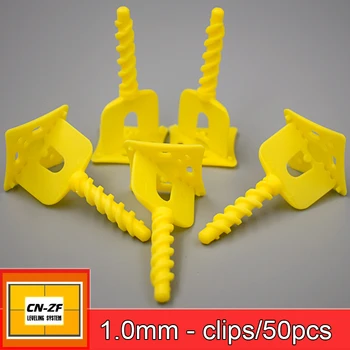 CN-ZF 50Pcs Ceramice din Plastic Instrumente de Distanțiere Tigla Alinierea Podeaua de Egalizare Faianta Sistem de Nivelare Clipuri 1mm Pentru Pardoseli Gresie