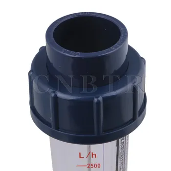CNBTR 1.57 x 9,25 cm Plastic Metal 250-2500L/H Tub de Plastic Tip de Apă în stare Lichidă Debitmetru LZS-25 debitmetru