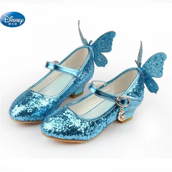 Congelate 2018 Elsa printesa pantofi de primăvară și de toamnă modele roz albastru pantofi pentru copii elsa Elsa fete tocuri inalte 26-38
