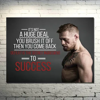 Conor McGregor UFC Motivaționale BOX Mătase Sau Pânză Poster 13x18 32x43 inch Imagine Pentru Living Decorul Camerei -021
