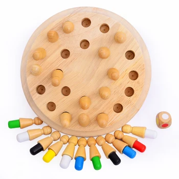 Copii Montessori Copil Jucărie din Lemn de Memorie în curs de Dezvoltare de a Concura Șah de Învățare de Învățământ Preșcolar de formare Brinquedos Juguets