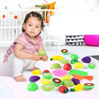 Copiii Bucătărie, Jucării De Plastic De Tăiere Legume Fructe Produse Alimentare Bloc De Copii Copil De Educație Timpurie De Alimente Fata De Cadou Bloc