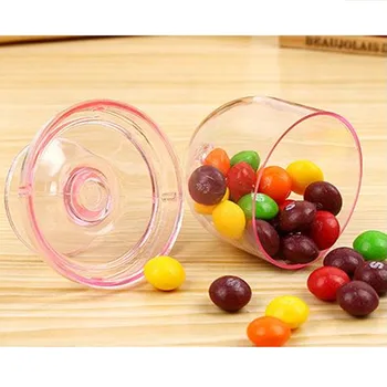 Copil de Dus Candy Titularii de Nunta Fovor Creative Transparent Tavă de Plastic, Cutii de Bomboane Dulce cutie de 50pcs
