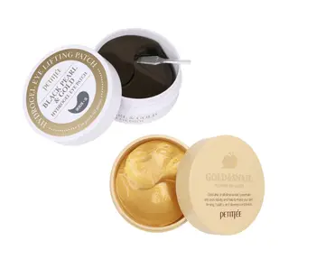 Coreea de produse Cosmetice PETITFEE Black Pearl+ Aur Hidrogel Plasture pe Ochi Masca Gel de Îngrijire a Ochilor Somn Remover Întuneric Dircles