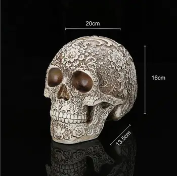 Craniu uman Rășină Replica Modelul Medical Viața dimensiunea 1:1 de Halloween Decor Acasă Decorative Ambarcațiunile de Craniu sculpturi,statui,figurine