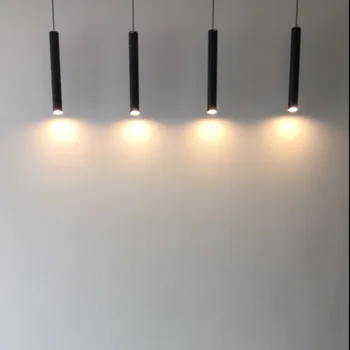 Creativ Art Decor Pandantiv cu LED-uri Lampă Bar Conductei Cilindrului Pandantiv Lumina Pentru Bar Insula de Bucatarie Mese Living Magazin de Decor