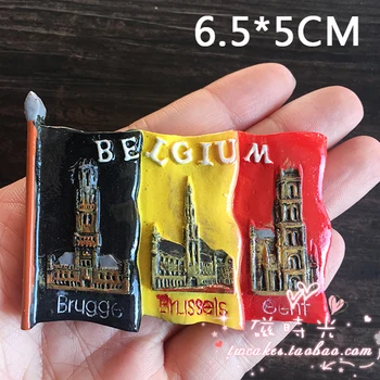 Creative Călătorie Brussel Belgia Frigider Magnet Magnet de Frigider 3D Autocolant de Călătorie de Suveniruri Bucătărie Acasă Decorare Accesorii