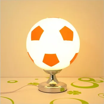 Creatoare de Moda Moderne de Sticlă de Fotbal, Baschet Dia 25cm Led E27 Lampă de Masă pentru Dormitor, Camera Copiilor Lumină Reglabil 1334