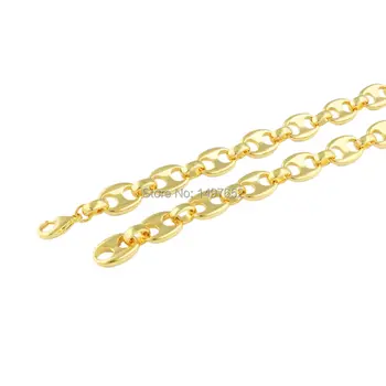 . Culoare de aur Colier Moda Barbati Bijuterii 55cm Grosime de 11MM Link-ul Lanț Guler Colier Homar
