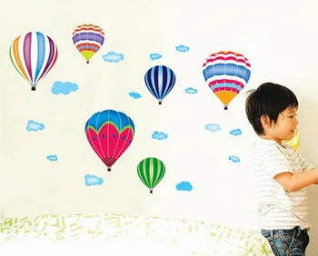 Curcubeu de Foc Balon de Vinil Detașabil Decor Acasă Decorare pentru Copii Pepinieră Copil Dormitor Copil DIY Murală Autocolante de Perete Decal