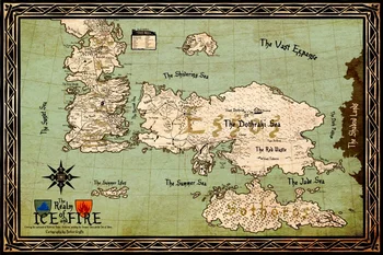 Custom Game of Thrones Hărți de Perete de Fundal Harta Lumii Poster Autocolante Tărâmul de Gheață și Foc de Perete Autocolant Decor Acasă #PN#2428#