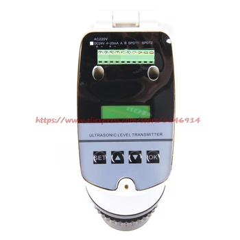 DC24V senzor de nivel 4-20MA integrat cu ultrasunete nivel metru / ultrasonic de nivel metru / 0-5M cu ultrasunete indicator de nivel al apei