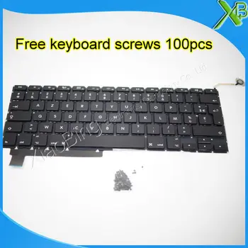 De Brand Nou AZERTY FR French keyboard+100buc suruburi tastatura Pentru MacBook Pro 15.4