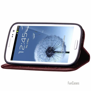 De lux de Caz pentru Samsung Galaxy S3 Flip Portofel din Piele Acoperire Pentru Samsung S3 Caz I9300 Galaxy Neo Duos i9301 i9300i Telefon Caz &/