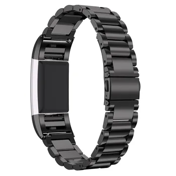 De lux din Oțel Inoxidabil Curea pentru Fitbit charge 2 Încheietura Curea Ceas Inteligent Ceas Pentru Fitbit Banda cu Conector Crescut de Aur