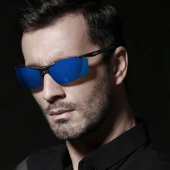 De sex masculin Accesorii Ochelari de Aluminiu Magneziu ochelari de Soare Polarizat Oamenii de Acoperire Oglinda Ochelari de Soare oculos