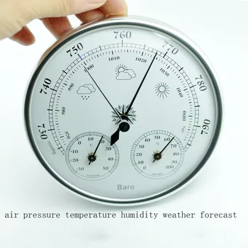 De vânzare fierbinte, montat în Perete, de uz casnic termometru higrometru mare precizie indicator de presiune de aer vreme instrument barometre