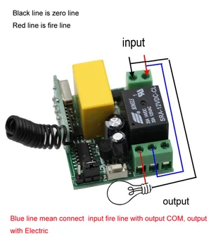 De Vânzare la cald Nou RF Wireless Mini Remote Control Lumina de curent ALTERNATIV de 220 V 1 CH 1* Receptor+1*Transmițător Lampa 315/433mhz