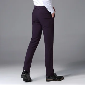 De Vânzare La Cald Pantaloni Barbati Casual Brand De Îmbrăcăminte Mens De Afaceri Formal Pantaloni Pantalon Homme Drepte De Lungime Completă Toamna Rochie De Sex Masculin