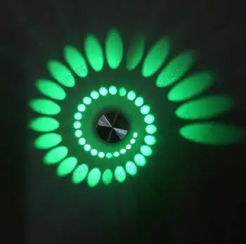 De Vânzare la cald Spirală 3W de Mare Putere cu LED-uri de Perete corp de iluminat Bec Lampa Hotel Pasarelă Decor Casa