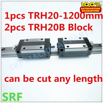 De înaltă calitate 1buc ghidaj Liniar 20mm TRH20 L=1200mm Feroviar Liniar+2 buc TRH20B liniar transportul bloc pentru CNC X Y Axa Z