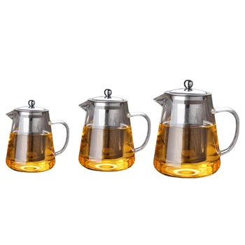 De înaltă Calitate de Sticlă Rezistentă la Căldură Ceainic ceainic pentru Chineză Kung Fu pentru prepararea de Ceai/Ceai Negru Biroul Cafea, Fierbător 450ml/750ml/950ml