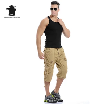 De înaltă Calitate pentru Bărbați Pantaloni Trunchiate Designer de Moda Multi-buzunar Plussize Casual Scule Bumbac Pantaloni Capri Oamenii în General BE5820