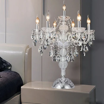 Decorativ, lampa de birou moderna noptieră lămpi moderne de cristal tabelul de iluminat candelabre de cristal masă masă decor