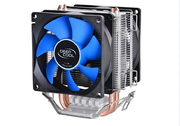Deepcool MINI cooler CPU 2 buc 8025 ventilator dublu heatpipe radiator pentru Intel LGA 775/115x, pentru AMD 754/940/AM2+/AM3/FM1/FM2 răcire