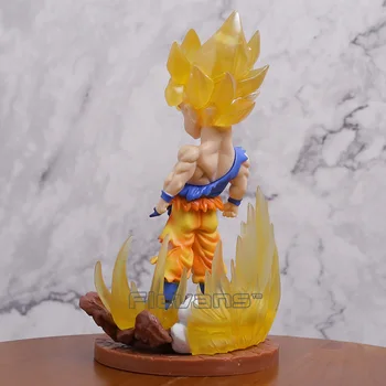 Desene animate Anime Dragon Ball Z Super Saiyan Goku din PVC Figura de Colectie Model de Jucărie Cadou 17cm