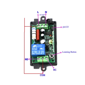 Design simplu 1CH Radio Controller Wireless RF Releu de Control de la Distanță Comutator 315MHZ 4 Transmițător+1 Receptor pentru Casa Inteligentă
