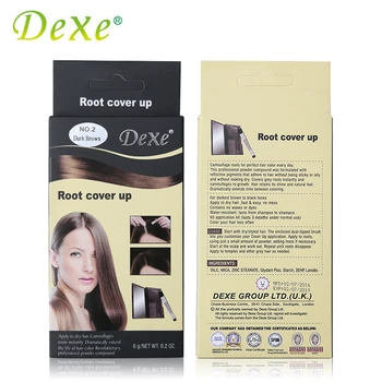DEXE Brand de Colorare a Părului Produse de Acoperire Gri Rădăcină Acoperi Pulbere Neagră de Păr de Culoare Perie de Colorare Temporară Vopsea de Par Crema de Colorare