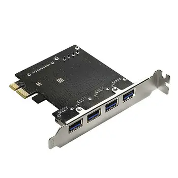DIEWU dublu de alimentare 4 port usb 3.0 PCIE riser Combo placa grafica pci-e pci express add pe card