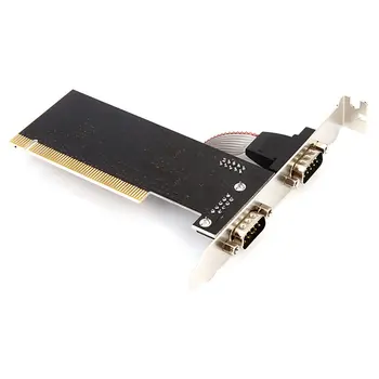 DIEWU Noi 2 Porturi PCI COM 9Pin Port Serial RS232 Extinde Riser Card Adaptor TX382B Cu numărul de urmărire