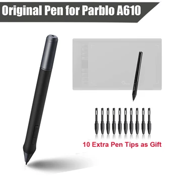 Digital Reîncărcabilă Pen (+10 Sfaturi Pen ca Cadou ) pentru Parblo A610 Tableta Grafica Desen Pad Bord P0025136