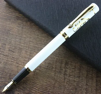 DIKA WEN Lux Stilou cu cerneală de Aur cu Diamant, Clip pen Buna de Afaceri Metal Stilou Penita Caneta Student Rechizite Școlare