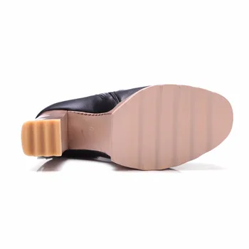 Dimensiunea 34-42 4 Culori De Bună Calitate Glezna Cizme Femei Adăuga Blana Cizme De Iarna De Moda Platforma Ciucure Tocuri Inalte Nobil Pantofi De Femeie