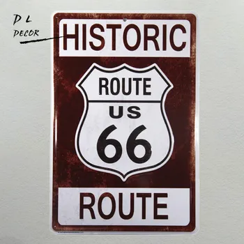 DL - Decorative Noutate de Înmatriculare Tin Semn - Ia Lovituri pe Route 66 - statele UNITE ale americii decor acasă