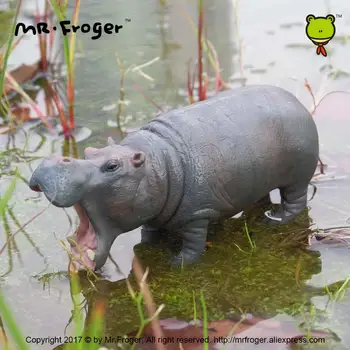 Domnul Froger hipopotam model de jucărie Modele de Păpuși drăguț grădină zoologică Pădure Lume Fiori Pământului specii Clasice Jucarii Pentru Copii Brinquedos Colecta