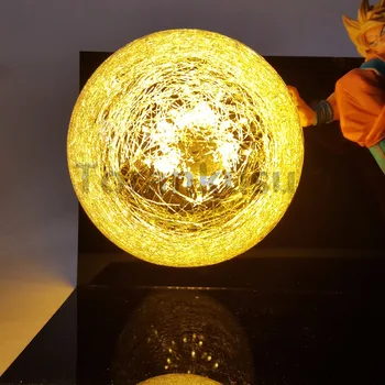 Dragon Ball Z Goku Super Saiyan FES de Iluminat cu Led Lampa Anime Dragon Ball Z DBZ Son Goku Dumnezeu Colectie Macheta de Jucarie Figurina