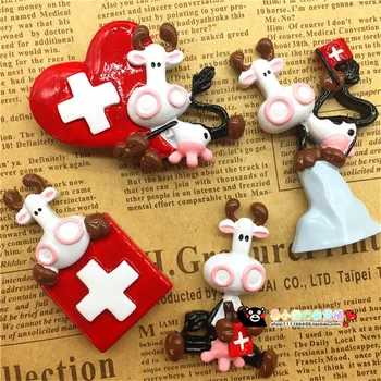 Drăguț Elveția Pavilion și de Vacă 3D Magnet de Frigider Suveniruri Turistice Frigider Autocolante Magnetice Decoratiuni Acasă